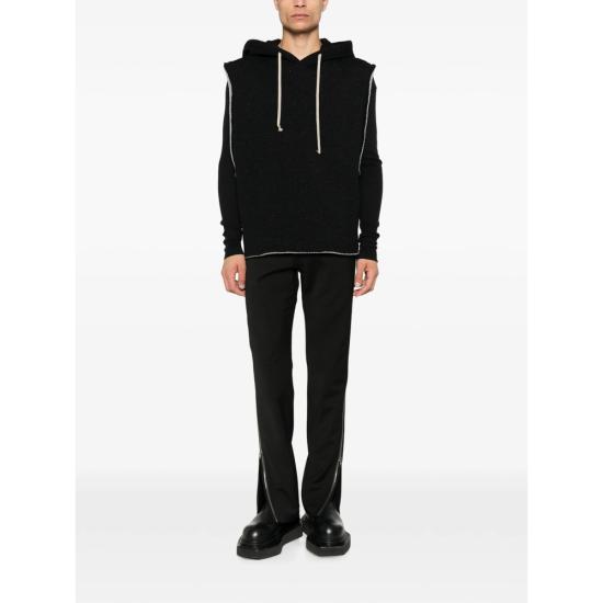 26FW 릭 오웬스 후드 티셔츠 RU02F4153 WFE 09 BLACK - RICK OWENS