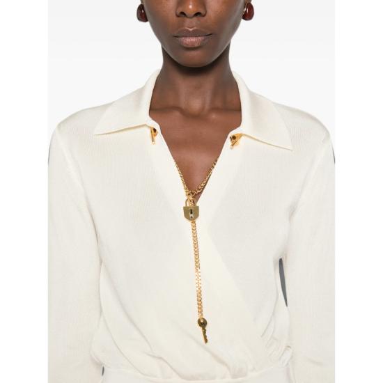 26FW 엘리자베타프랜치 미디 원피스 AM19S66E2 193 NEUTRALS - ELISABETTA FRANCHI