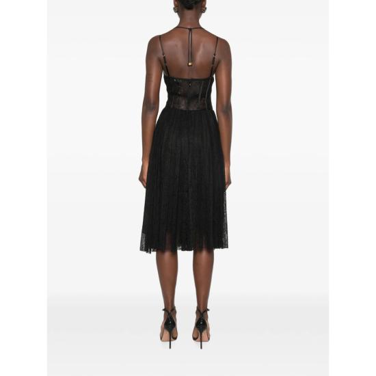 26FW 엘리자베타프랜치 미디 원피스 AB97266E2 110 BLACK - ELISABETTA FRANCHI