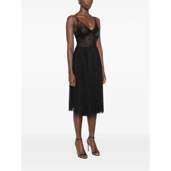 26FW 엘리자베타프랜치 미디 원피스 AB97266E2 110 BLACK - ELISABETTA FRANCHI