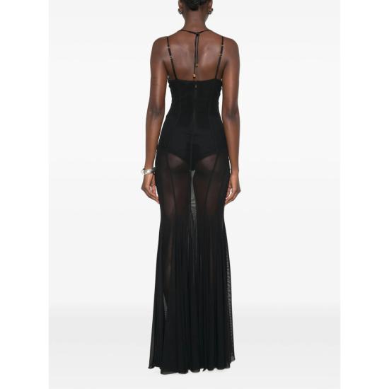26FW 엘리자베타프랜치 롱 원피스 ABR1466E2 110 BLACK - ELISABETTA FRANCHI