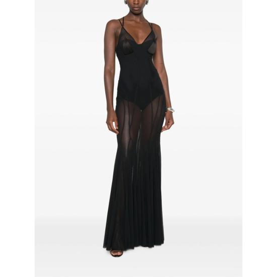 26FW 엘리자베타프랜치 롱 원피스 ABR1466E2 110 BLACK - ELISABETTA FRANCHI