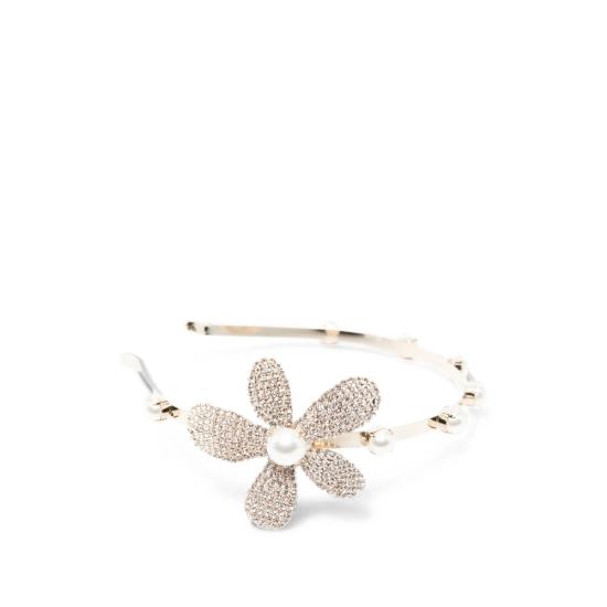 26FW 로산티카 헤어 액세서리 17856 HD DELIA CRYST GOLD WHITE - ROSANTICA