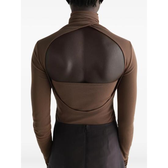 26FW 르메르 긴팔 티셔츠 TS0053 LJ1070 BR423 BROWN - LEMAIRE