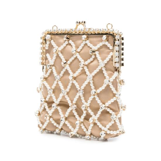 26FW 로산티카 클러치/파우치 B18435 ETEREA PEABE GOLD NEUTRALS - ROSANTICA