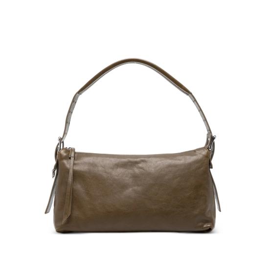 26FW 르메르 벨티드 레더 바게트백 BG0167 LL0108 GR211 GREEN