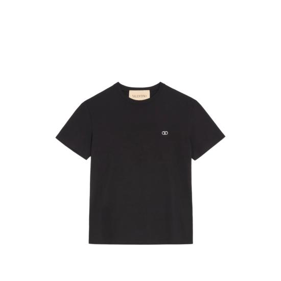 26FW 발렌티노 가라바니 반팔 티셔츠 9V3MG10VBMM 0NO BLACK