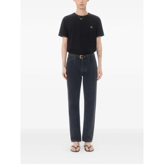 26FW 발렌티노 가라바니 반팔 티셔츠 9V3MG10VBMM 0NO BLACK - VALENTINO GARAVANI