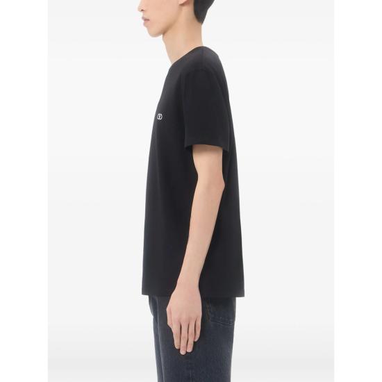 26FW 발렌티노 가라바니 반팔 티셔츠 9V3MG10VBMM 0NO BLACK - VALENTINO GARAVANI