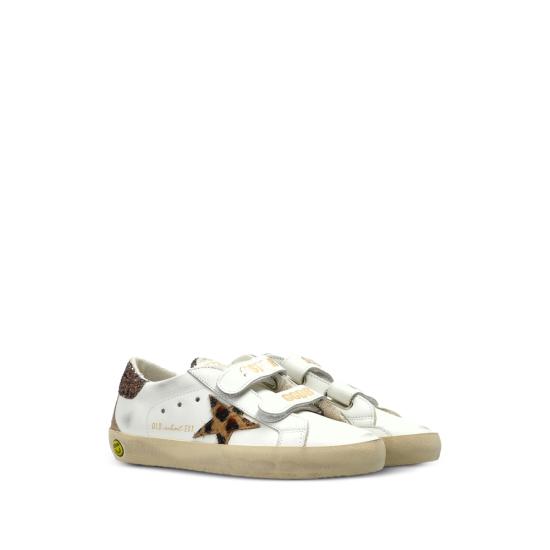 26FW [키즈] 골든구스 스니커즈 GJF00177 F008668 12515 WHITE BROWN