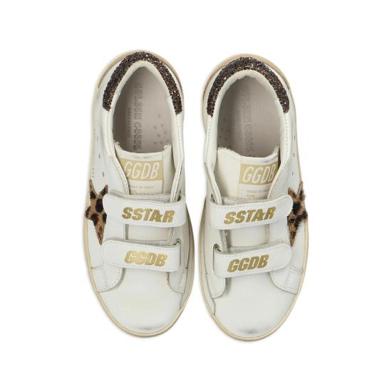 26FW [키즈] 골든구스 스니커즈 GJF00177 F008668 12515 WHITE BROWN - GOLDEN GOOSE
