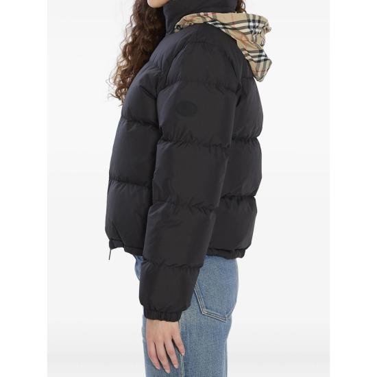 26FW 버버리 체크 테이프 앰블사이드 푸퍼 자켓 8110250 AMBLESIDE A1189 BLACK - BURBERRY