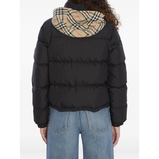 26FW 버버리 체크 테이프 앰블사이드 푸퍼 자켓 8110250 AMBLESIDE A1189 BLACK - BURBERRY