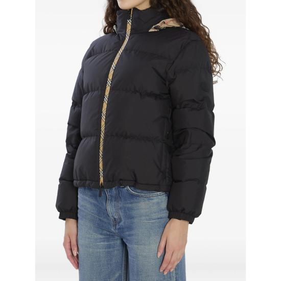 26FW 버버리 체크 테이프 앰블사이드 푸퍼 자켓 8110250 AMBLESIDE A1189 BLACK - BURBERRY