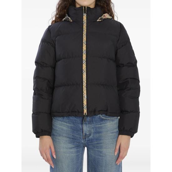 26FW 버버리 체크 테이프 앰블사이드 푸퍼 자켓 8110250 AMBLESIDE A1189 BLACK