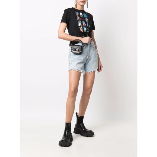 26FW 디젤 1DR 미니백 플라크 X08709 PR818 T8013 BLACK - DIESEL