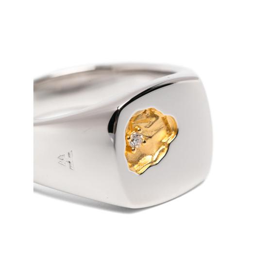 26FW 톰우드 반지 101571 MINED RING SILVER GOLD - TOM WOOD