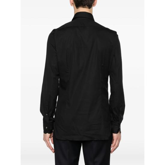 26FW 발바 긴팔 셔츠 PZ2708 0001 BLACK - BARBA