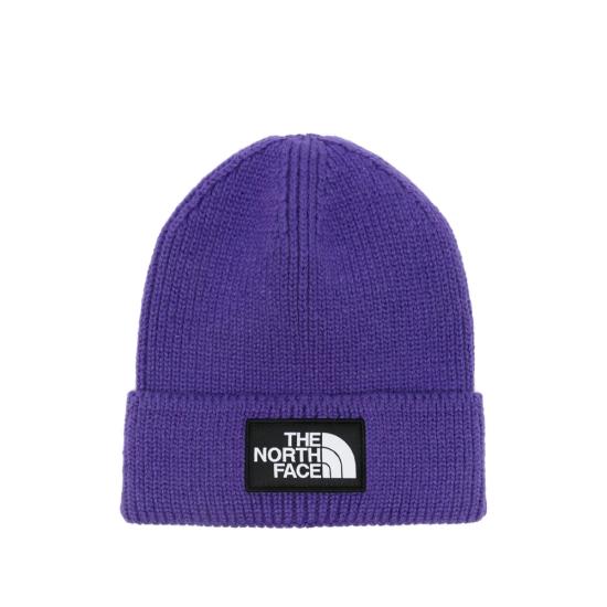 26FW 노스페이스 TNF 로고 박스 커프드 비니 NF0A8CHENL41 PURPLE