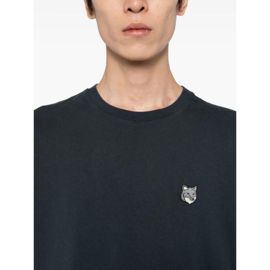 26FW 메종키츠네 폭스 헤드 컴포트 티셔츠 PM00108KJ7025 CLNAV BLUE - MAISON KITSUNE
