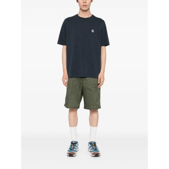 26FW 메종키츠네 폭스 헤드 컴포트 티셔츠 PM00108KJ7025 CLNAV BLUE - MAISON KITSUNE