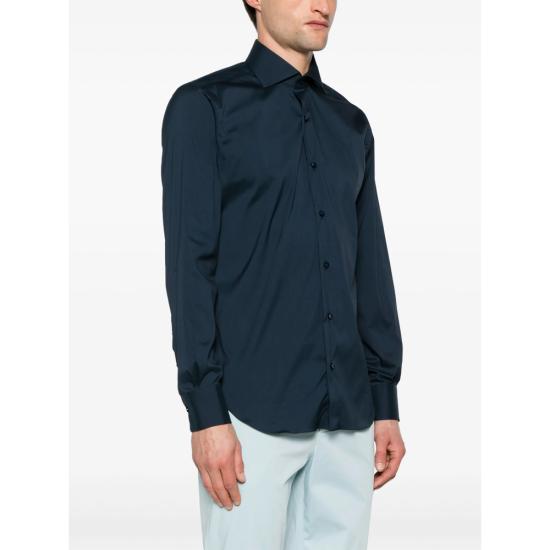 26FW 발바 긴팔 셔츠 PZ2710 0001 BLUE - BARBA