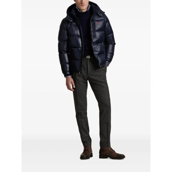 26FW 랄프 로렌 포니 로고 후디드 패딩 710968281002 NAVY BLUE - RALPH LAUREN