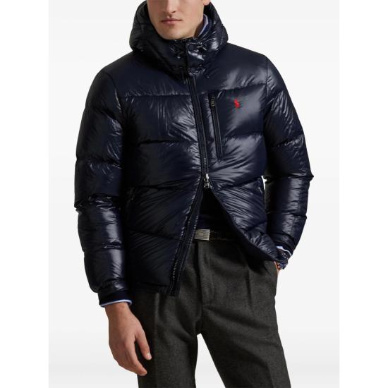 26FW 랄프 로렌 포니 로고 후디드 패딩 710968281002 NAVY BLUE - RALPH LAUREN