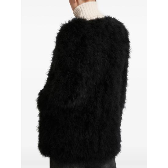 26FW 이브살로몬 무스탕 24EYM31185PLUX C99 BLACK - YVES SALOMON