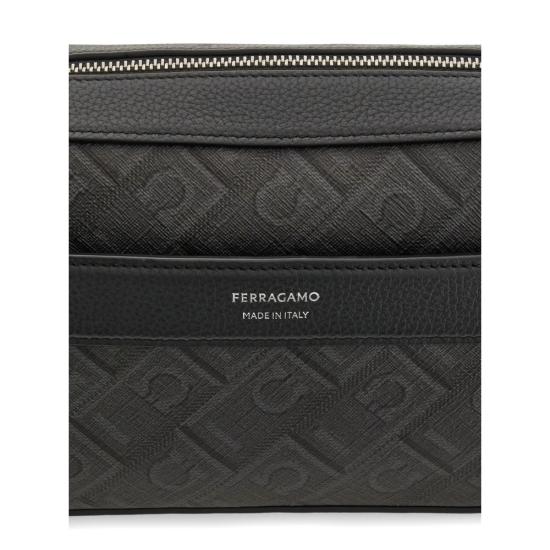 26FW 살바토레 페라가모 크로스백 241658 0779690 GRIGI BLACK GREY - SALVATORE FERRAGAMO