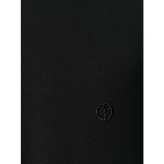 26FW 조르지오 아르마니 반팔 티셔츠 SJP4Z 3GST52 UC99 BLACK - GIORGIO ARMANI
