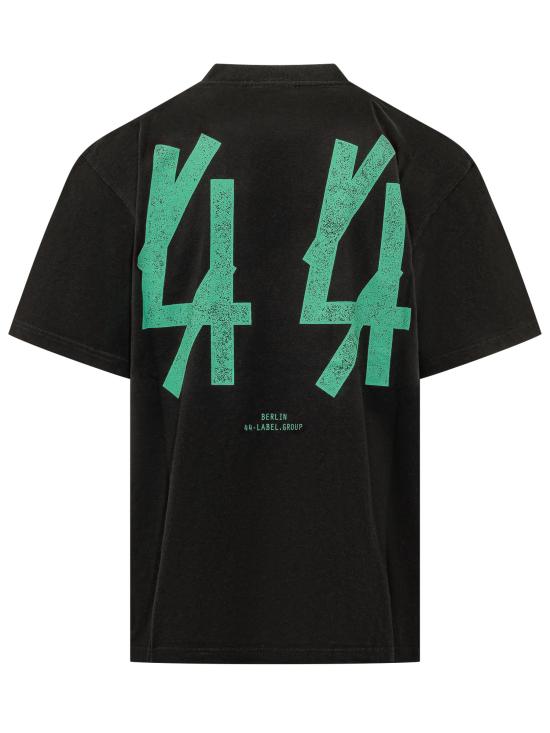 26FW 44레이블 반팔 티셔츠 B0030556FA582 P662 BLACK EMERALD - 44 LABEL