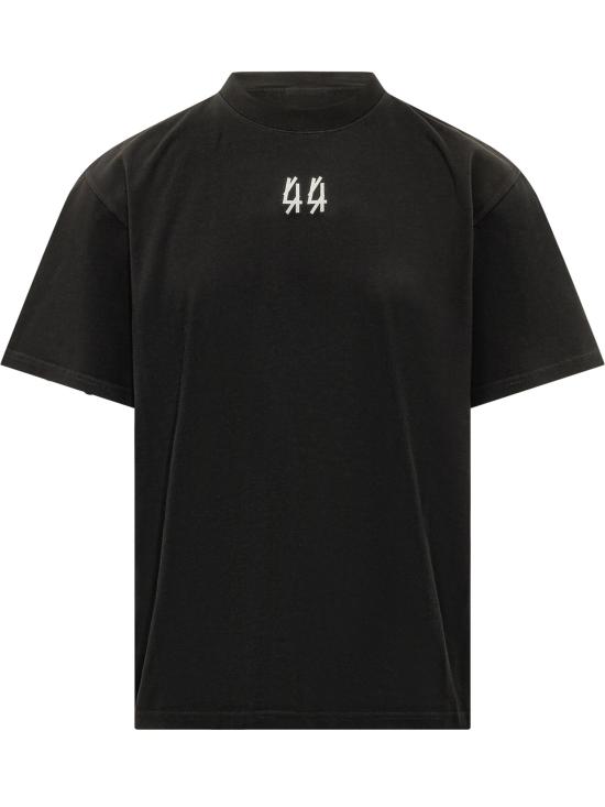 26FW 44레이블 반팔 티셔츠 B0030669FA706 P807 BLACK SOLD OUT DIRTY WHITE