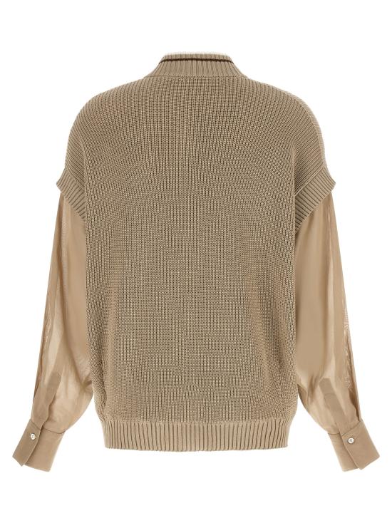 26SS 브루넬로 쿠치넬리 가디건 M19759406CFI16 Beige - BRUNELLO CUCINELLI