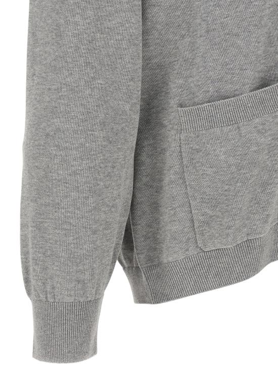 26FW 브루넬로 쿠치넬리 코튼 가디건 M29203606FCP157 Gray - BRUNELLO CUCINELLI