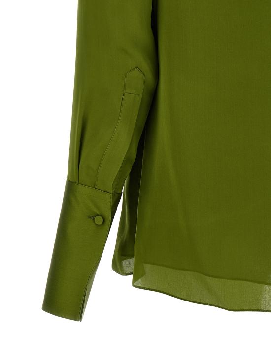 26FW 톰포드 블라우스 TS2167FAX1778GDK Green - TOMFORD