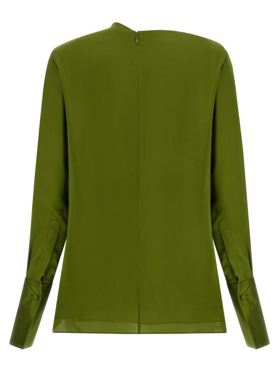 26FW 톰포드 블라우스 TS2167FAX1778GDK Green - TOMFORD