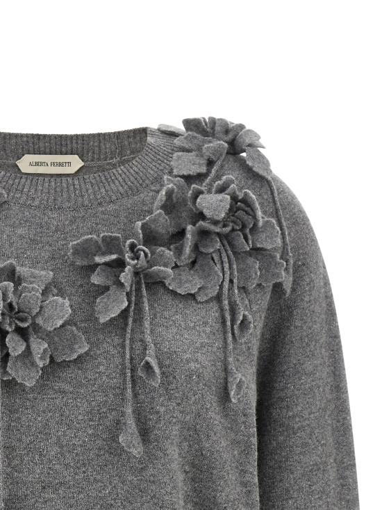 26FW 알베르타 페레티 스웨터 A092066040490 Gray - ALBERTA FERRETTI