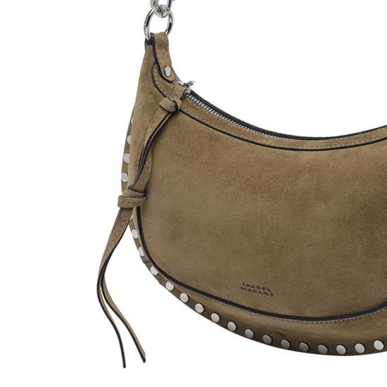 26FW 이자벨마랑 오스칸 문 스웨이드 카프스킨 레더 숄더백 PP0003FA A3C32M50TA BEIGE - ISABEL MARANT