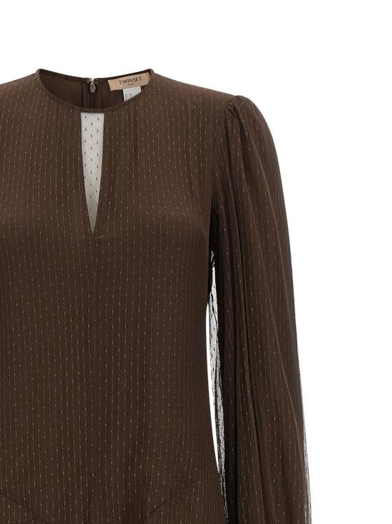 26FW 트윈셋 롱 원피스 262TP221513411 Brown - TWINSET
