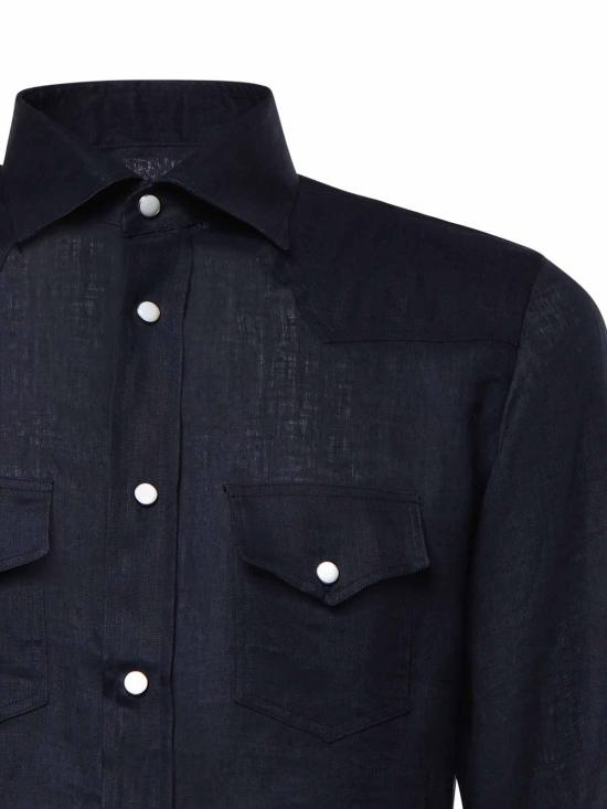 26SS 줄리아노 갈리아노 긴팔 셔츠 SAVOYBLU Blue - GIULIANO GALIANO