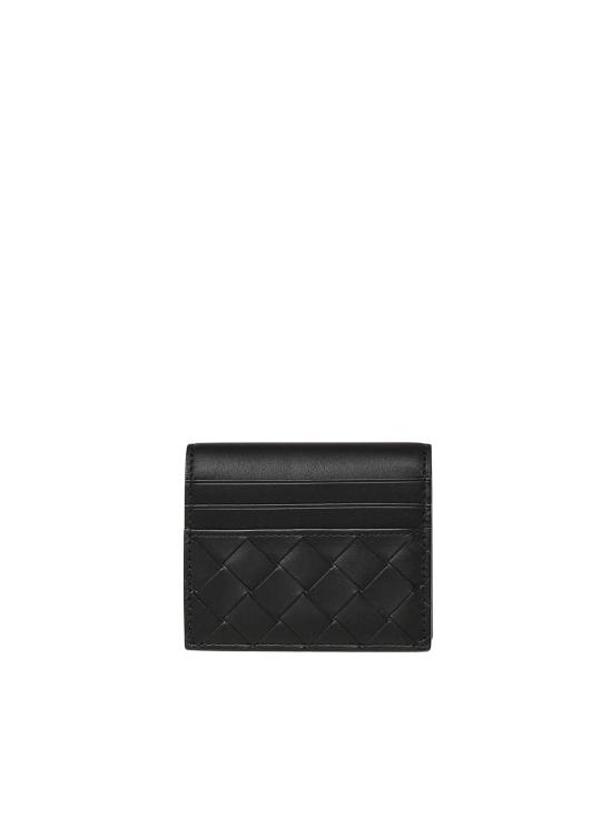 26SS 보테가베네타 인트레치아토 카드 홀더 793863VCPQ31000 Black - BOTTEGA VENETA