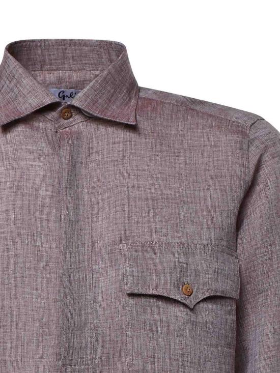 26SS 줄리아노 갈리아노 긴팔 셔츠 RITSKAKI Light Brown - GIULIANO GALIANO