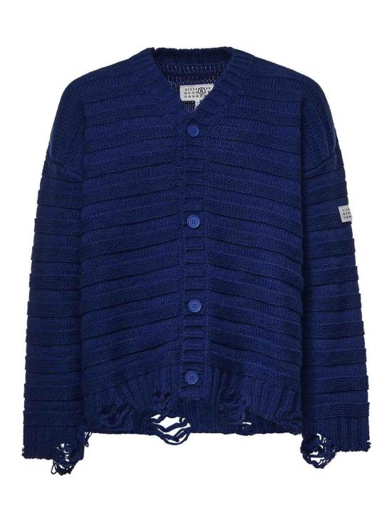 26FW MM6 메종마르지엘라 가디건 SH0HP0005M13040483 Blue
