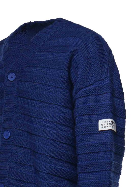 26FW MM6 메종마르지엘라 가디건 SH0HP0005M13040483 Blue - MM6 MAISON MARGIELA