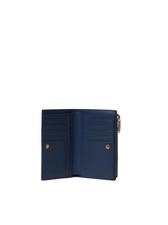  보테가베네타 인트레치아토 미디움 바이폴드 월렛 749940VCPP24019 BLUE - BOTTEGA VENETA