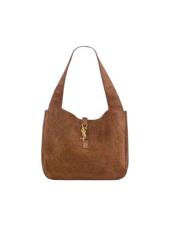 26FW 생로랑 LE 5 A 7 베아 스웨이드 토트백 763435008IW2885 Camel - SAINT LAURENT