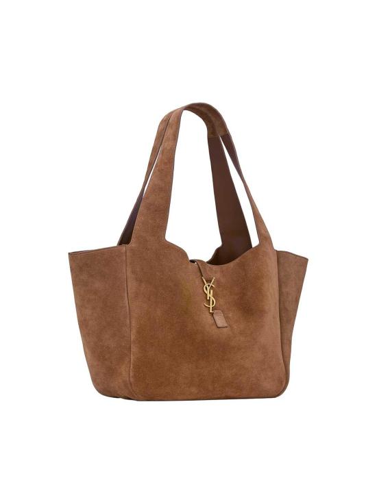 26FW 생로랑 LE 5 A 7 베아 스웨이드 토트백 763435008IW2885 Camel - SAINT LAURENT