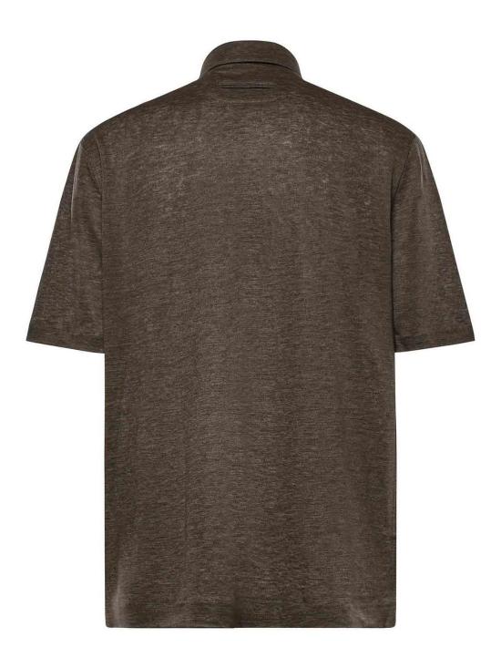  에르메네질도제냐 폴로 티셔츠 UH352A3H770252 Brown - ERMENEGILDO ZEGNA