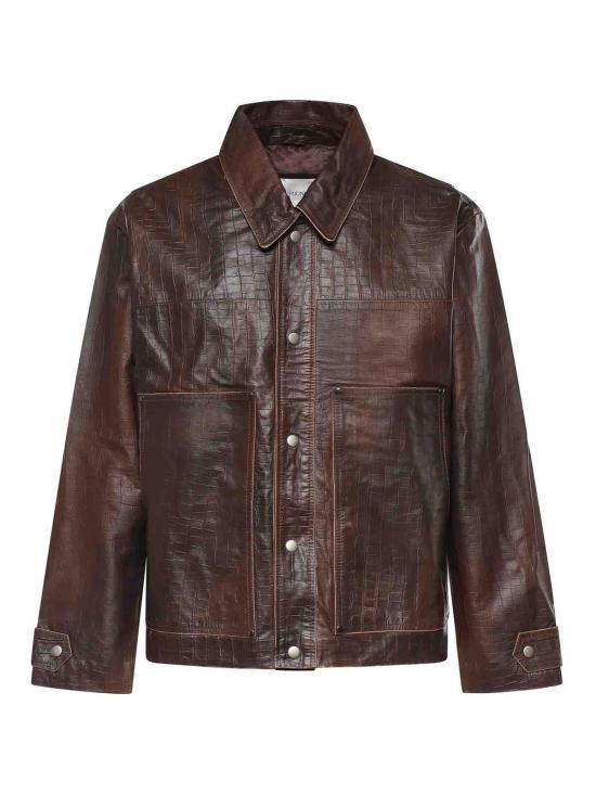 26SS 파운드 가죽 자켓 FOSS26JA013236322 Brown